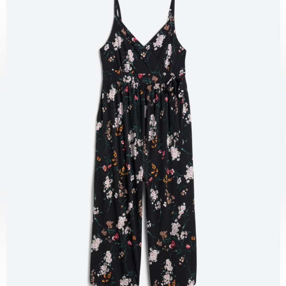 Kaileigh Black Floral Jumpsuit